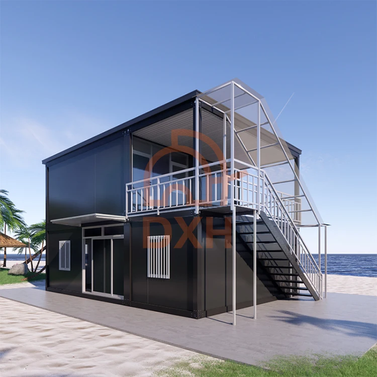 wholesale custom cheap ready made 2 storey prefabricated flat pack houses container prefab home with full bathrooms for germany