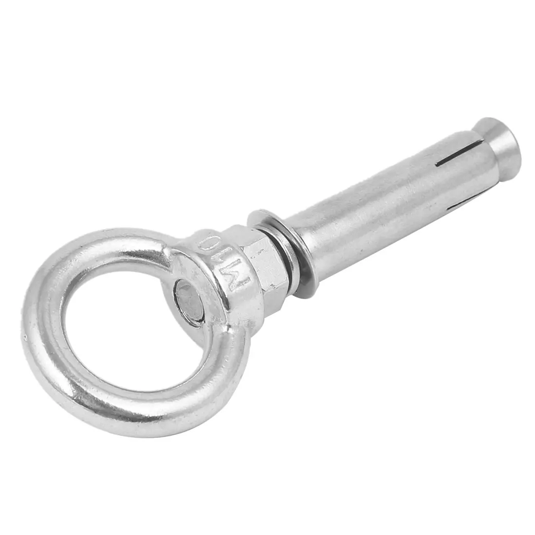 M10 x 80mm 304 Stainless Steel Ring Lifting Anchor Expansion Hook Eye Bolt (1600716815042)