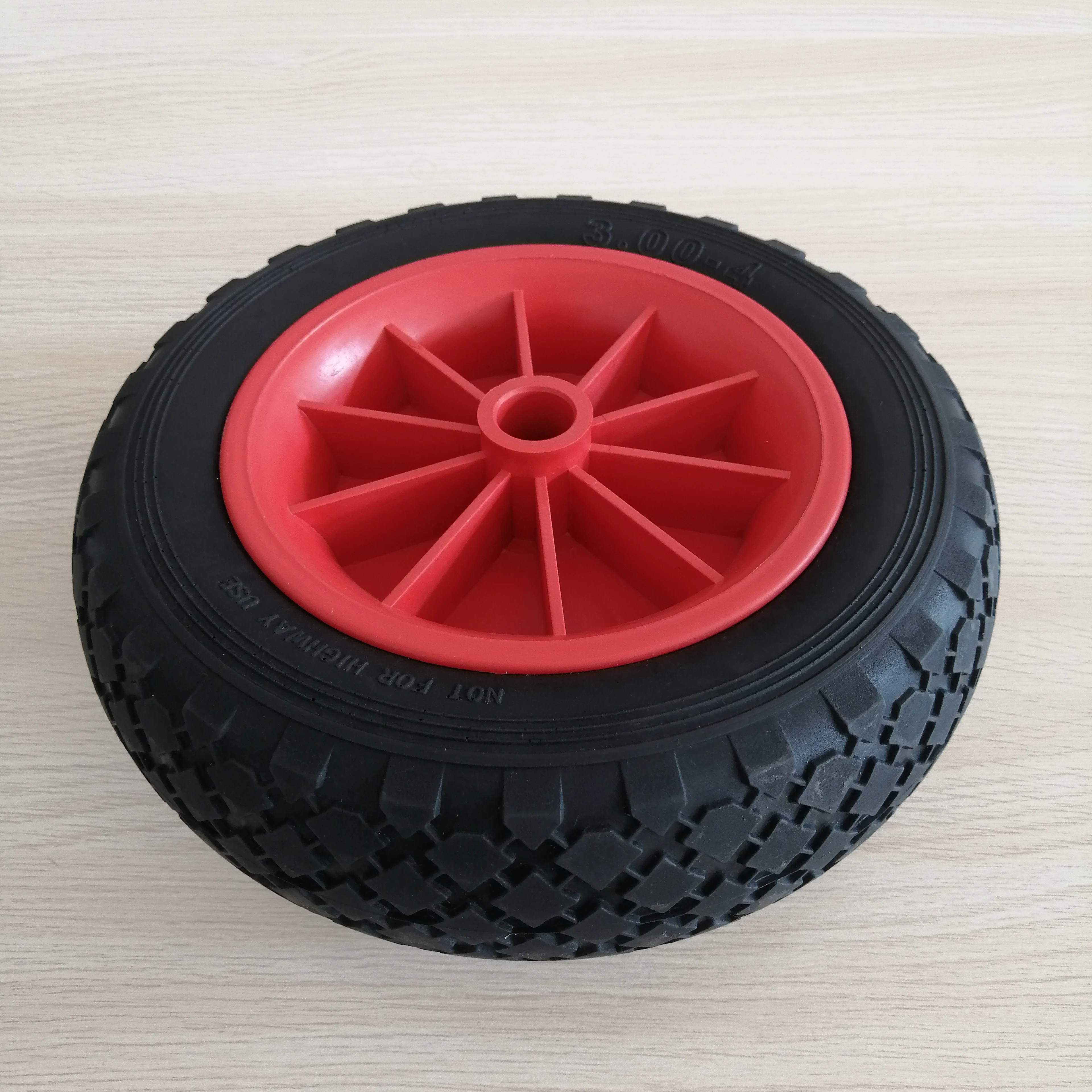 Wholesale 2021 hot sale baby doll stroller wheel 10inch pu foam rubber wheel