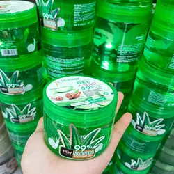 Private Label 100% Pure Natural Korea Aloe Vera Gel Hydrating Brightening Snail Soothing Gel Sun Repair Jelly Mask