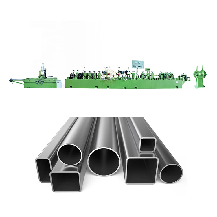 Widely used iron brass steel round square pipe tube forming making machine with CE