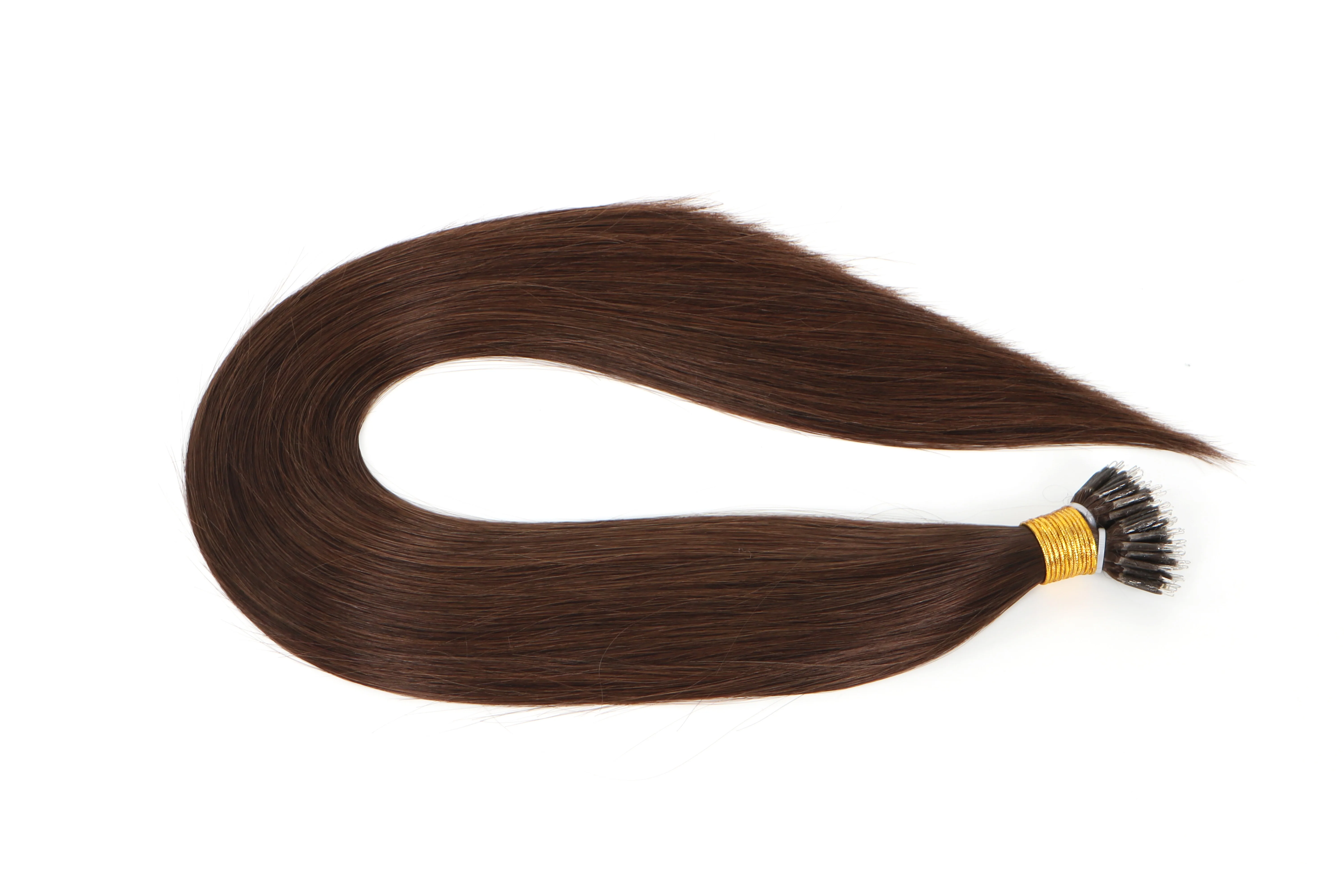 Unprocessed Remy Virgin Human Nano Ring Hair Extension Double Drawn wholesale nano bead human hair extensions
