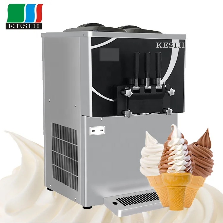 KESHI Soft Ice Cream Machine For Commercial Soft Serve Icecream Maker 10 Years Warranty Soft Serve Ice Cream Machine Sale