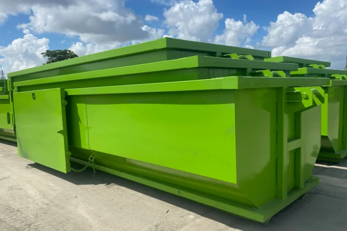 Customized Carbon Steel Hook Lift Container Outdoor Large Hook Lift Bin For Waste Disposal
