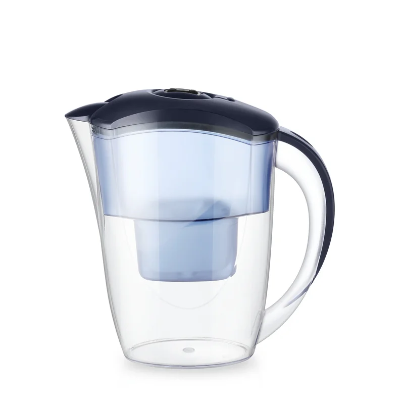 Easy to install water jug with filter pitcher cartridge for drinking water purification