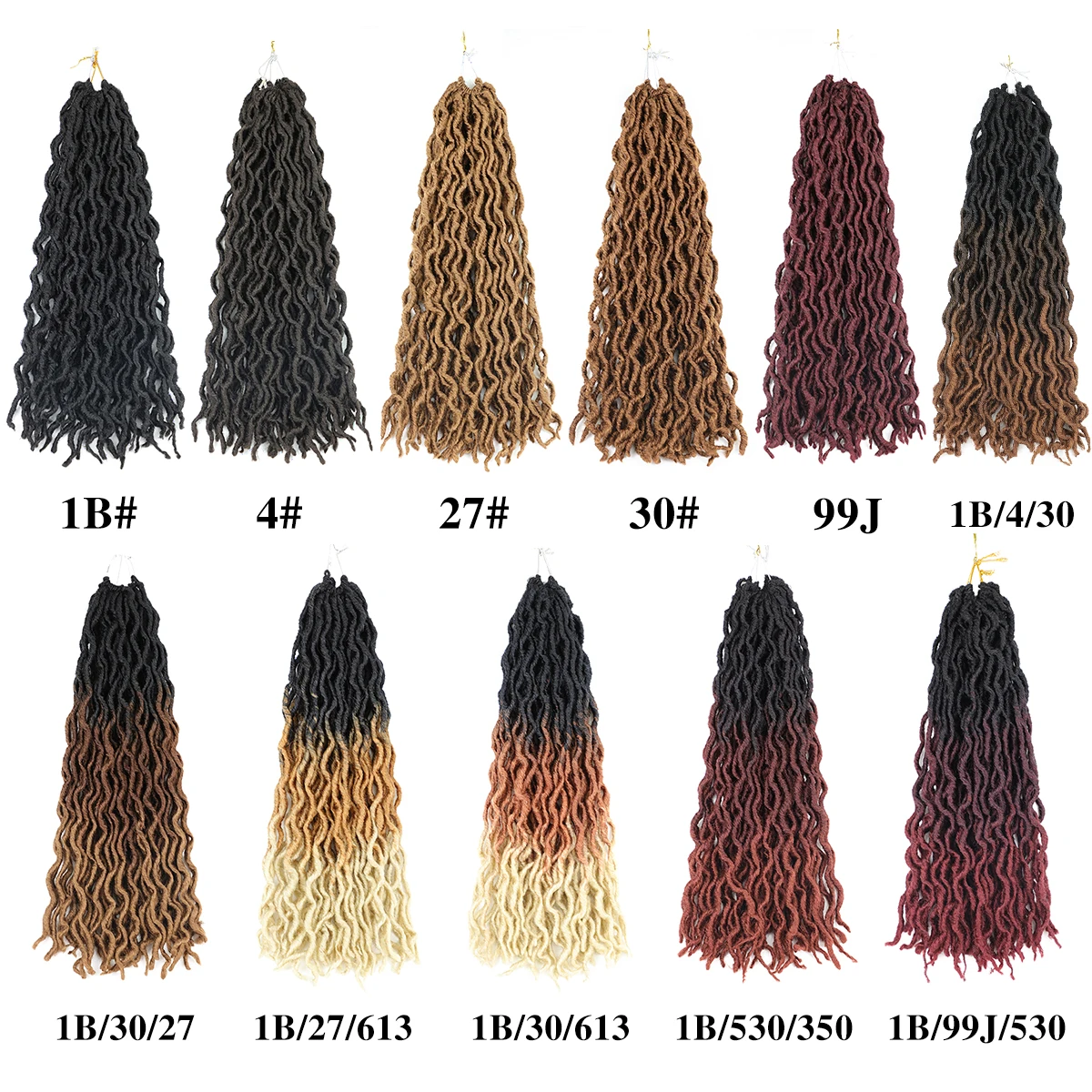 Synthetic Chemical Fiber Hair Gypsy Goddess Loves Hair Soft Wavy Curls Crochet Braids Artificial Crochet Hair