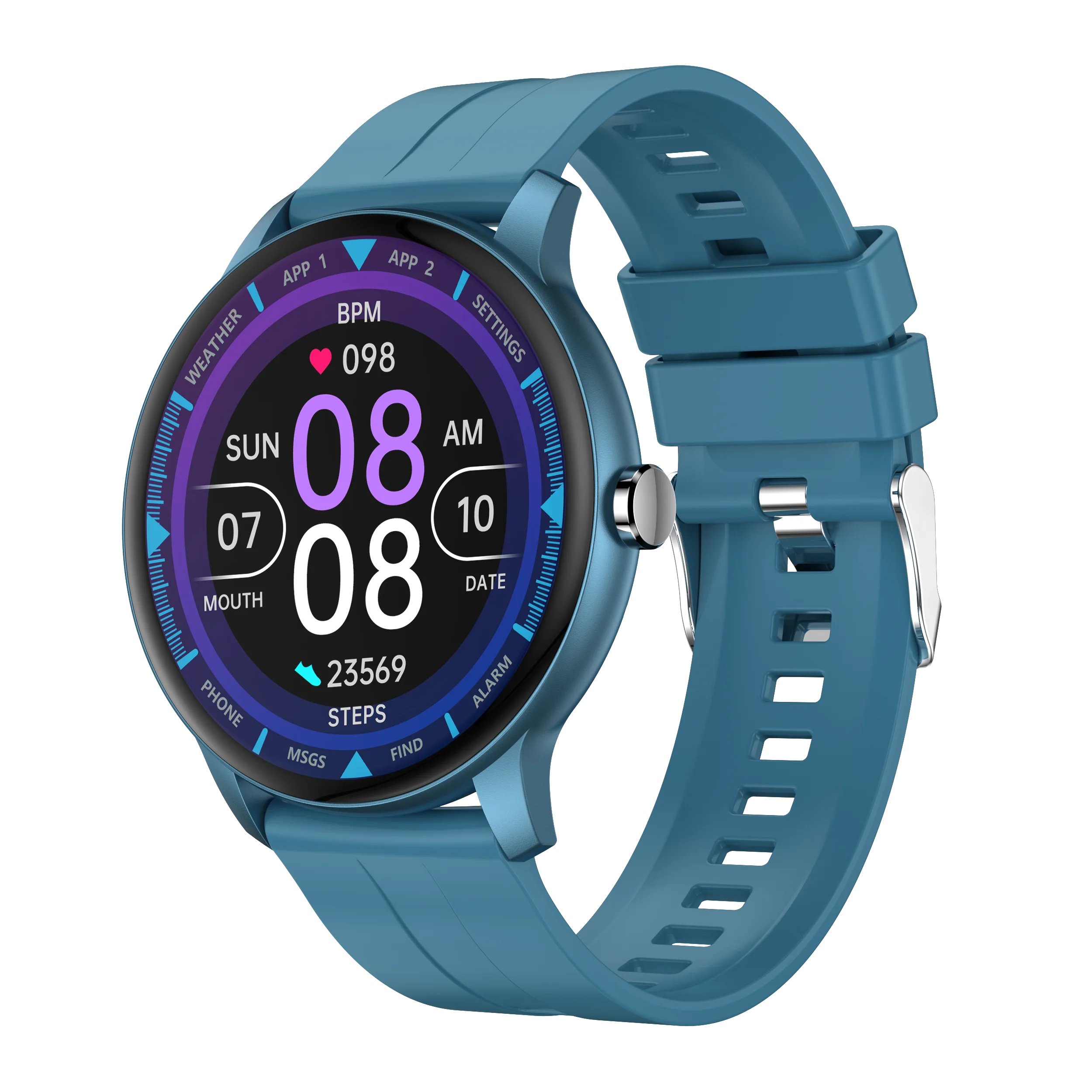 Mens Sports Fitness Band Bracelet Smartwatch Latest CE FC ROHS Smart Watch