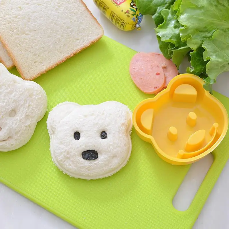 Kitchen Portable Little Bear Shape Sandwich Mold Bread Biscuit Device Cake Mold DIY Mold Cutter High Quality Creative Maker Tool