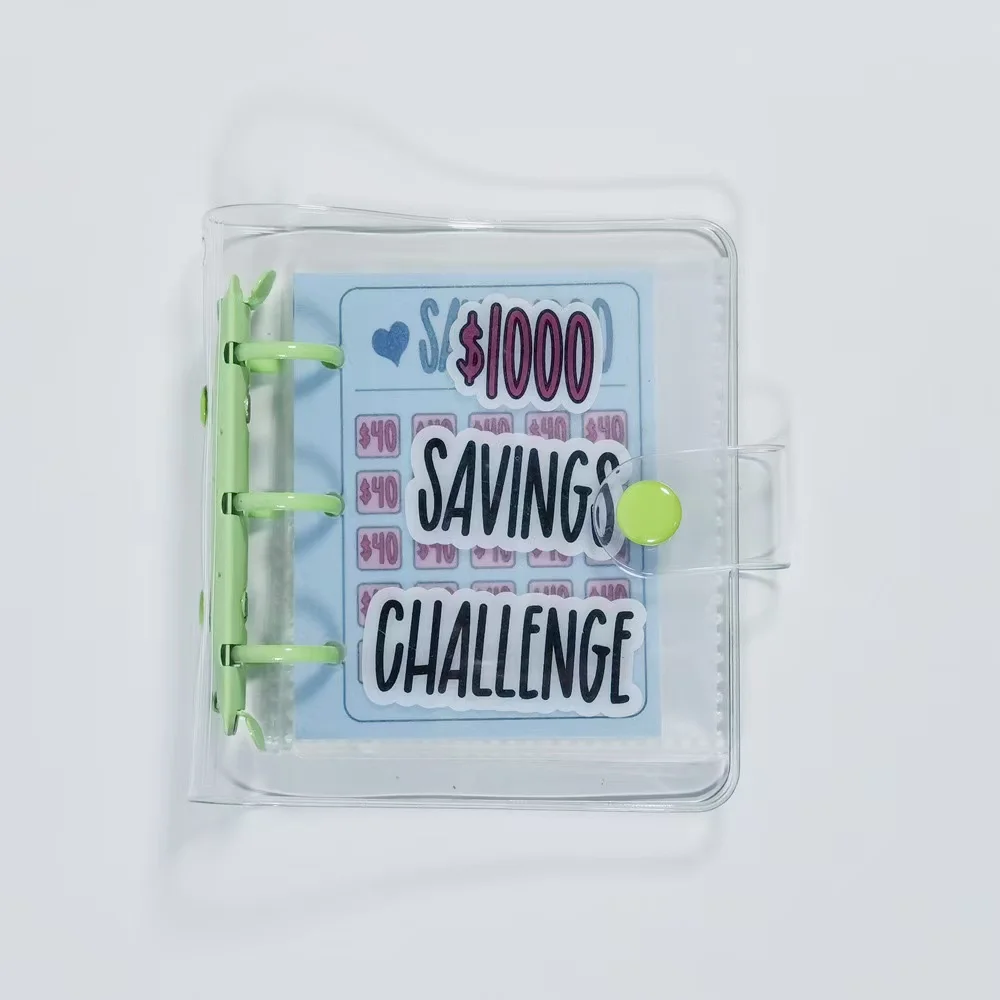 Savings Challenge Binder  Money Saving Binder Savings Challenges Book With Envelopes Mini Budget Binder With Cash Accessories