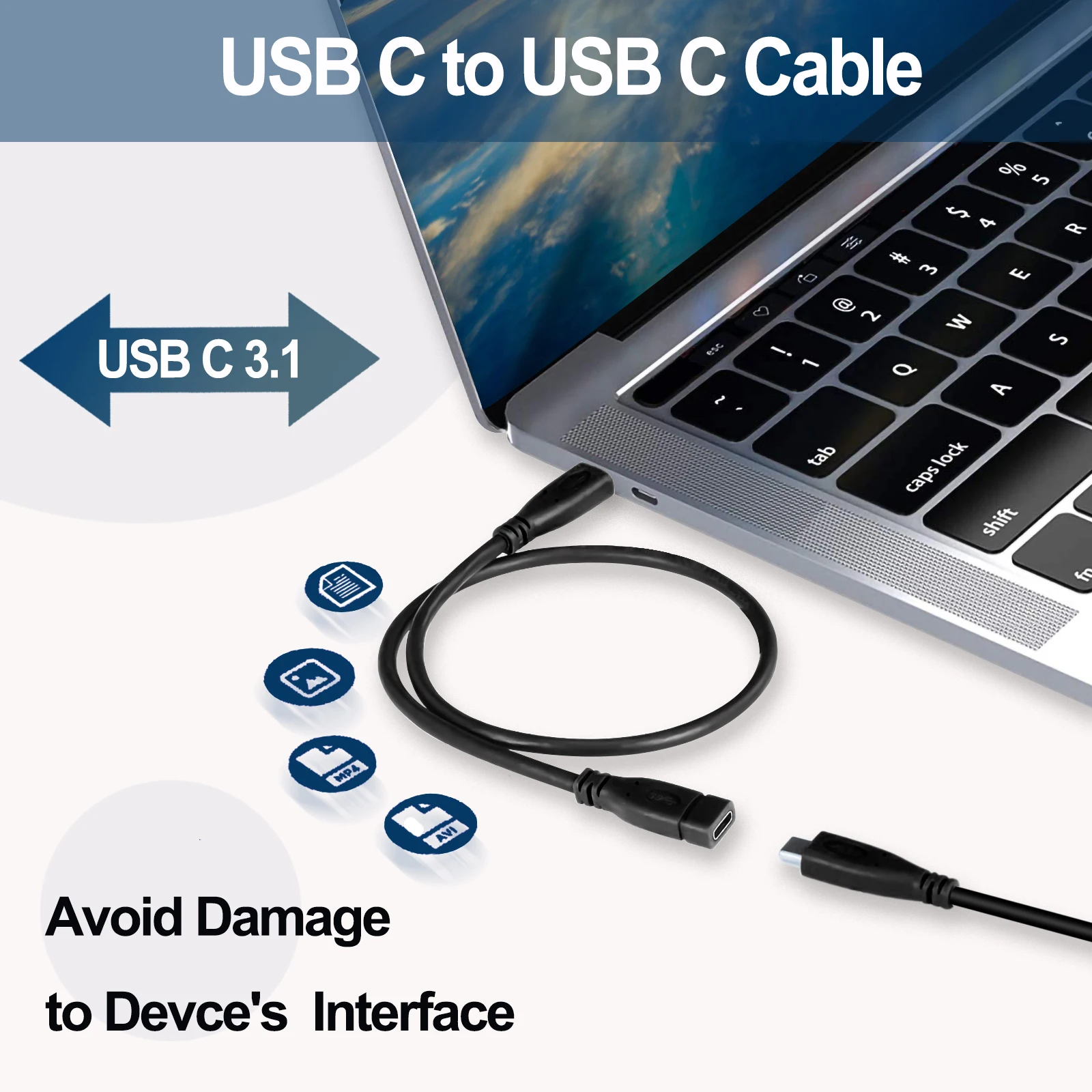 Кабель для быстрой зарядки usb type-c с разделенными лужеными концами 2 провода 4 кабель питания шнур