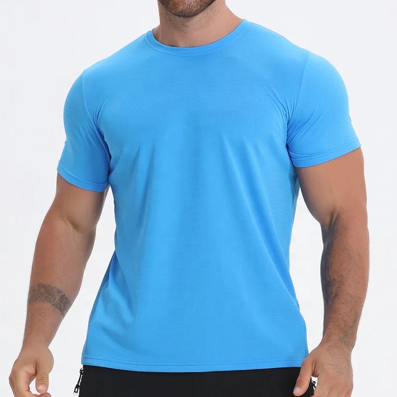 Polyester mesh fabric blank multi color sport quality t shirt kids and adult cheap gym t shirt