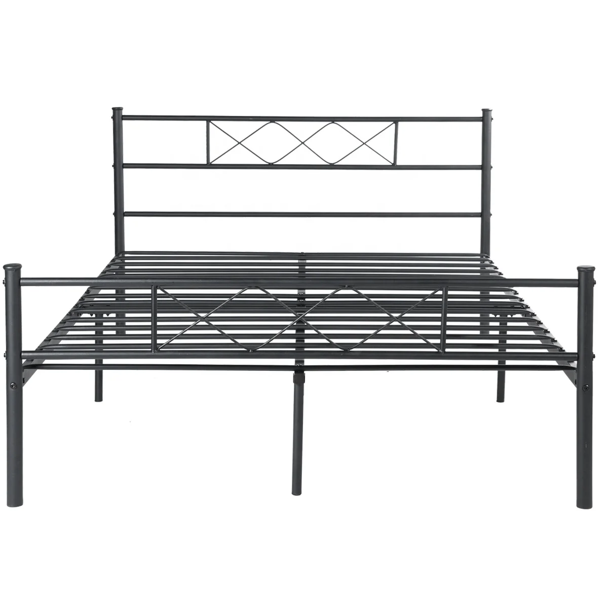 Factory supply quality metal beds queen/king bed frame modern style