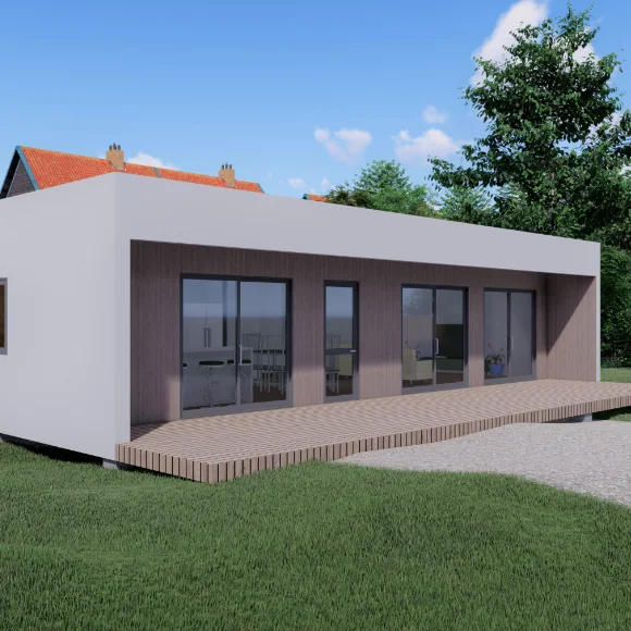 PTH low cost modular house, granny house and hurricane-proof prefabricated houses for Island countries