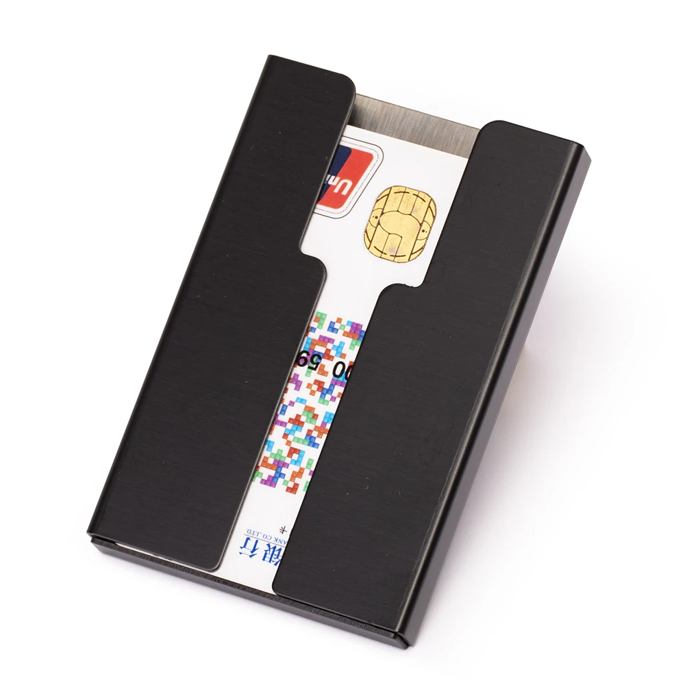 
Amazon Hot Selling Rfid Blocking Aluminum Card Holders China Supplier Men National Leisure Holder ID Credit Card 