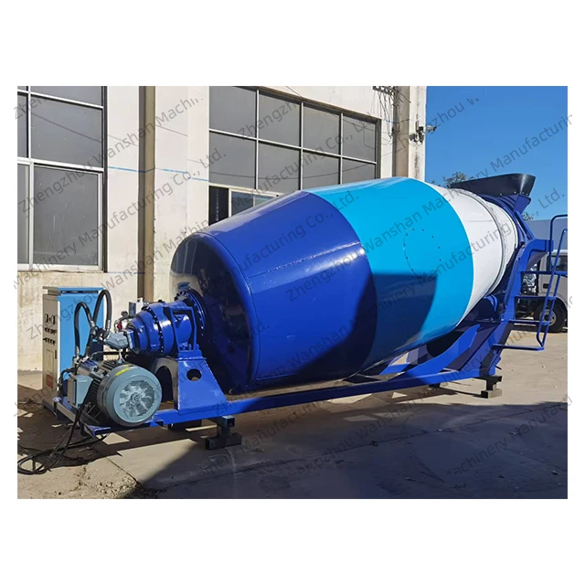 6 cubic meters concrete mixing drum cement mixing tank with electric control box