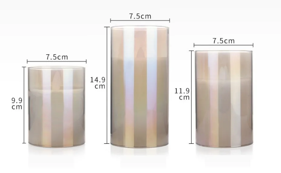 Set Flameless Candles 3pcs with Remote Timer Wholesale LED Moving Flameless Wick Candle Home Decoration Led Candles Muti-color