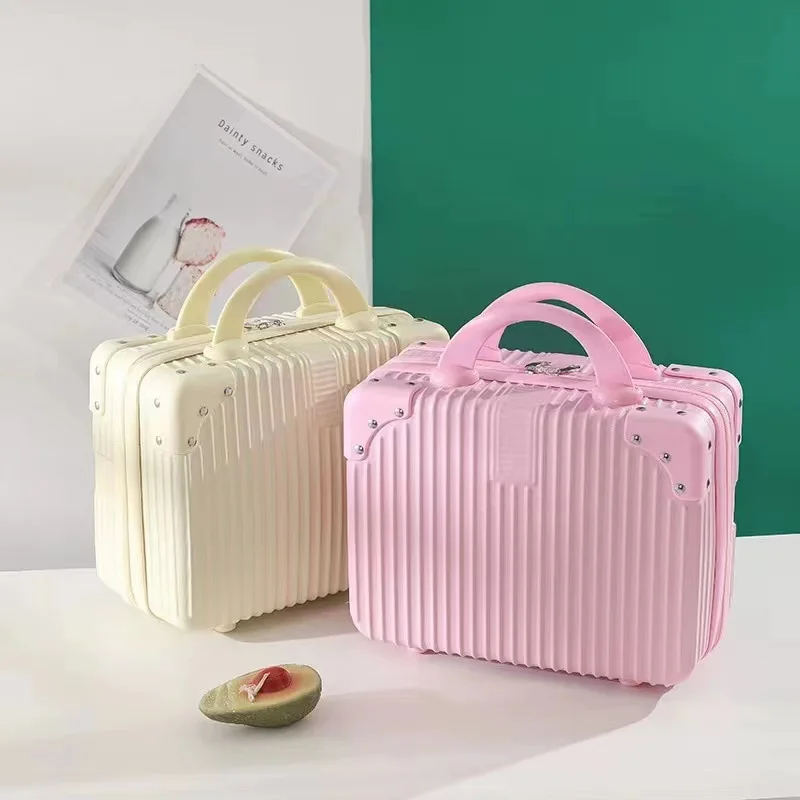 14 inch luggage bags cases travel Makeup Suitcase On-The-Go Girl Retro Case suite case luggage travelling mini makeup box