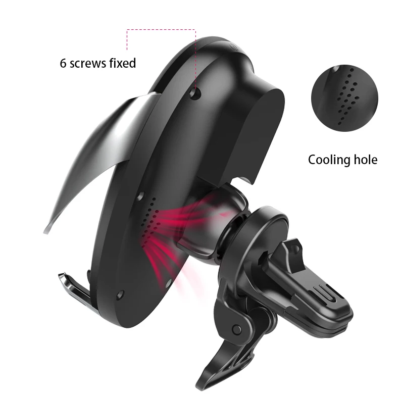 Car Mount Mobile Phone Holder 360 Rotation Degree Stent Magnetic Car Holder Wireless Charger