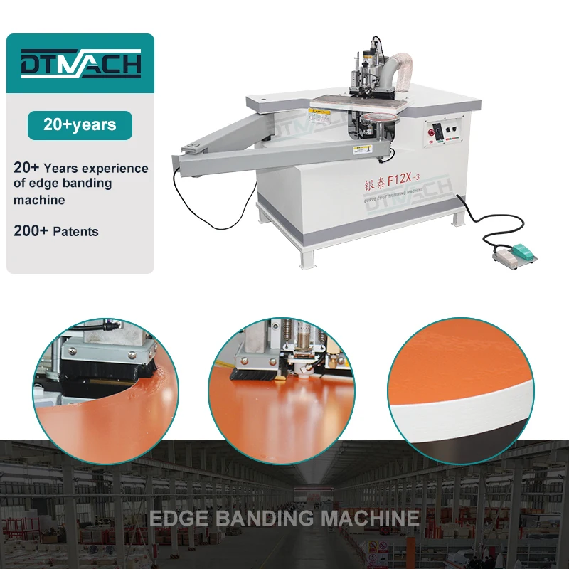 DTMACH strong power pvc edgeband trimmer edge trimming machine for sale