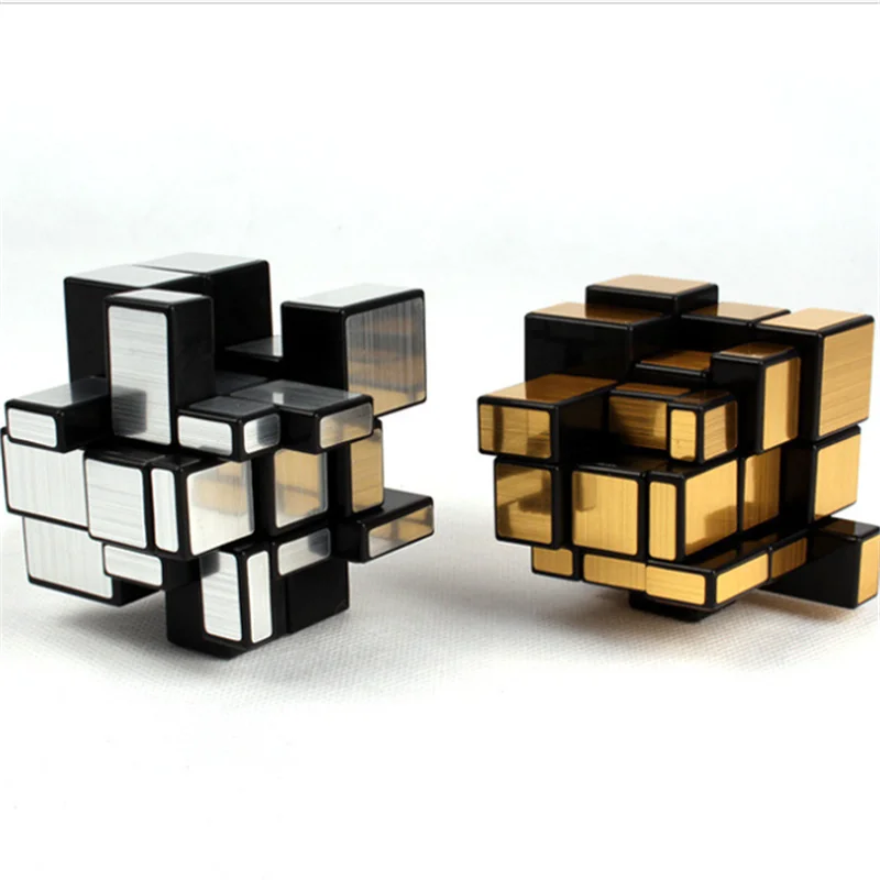 
5.7cm gold silver special-shaped mirror magic cube environment-friendly ABS third-order intelligence magic cube 