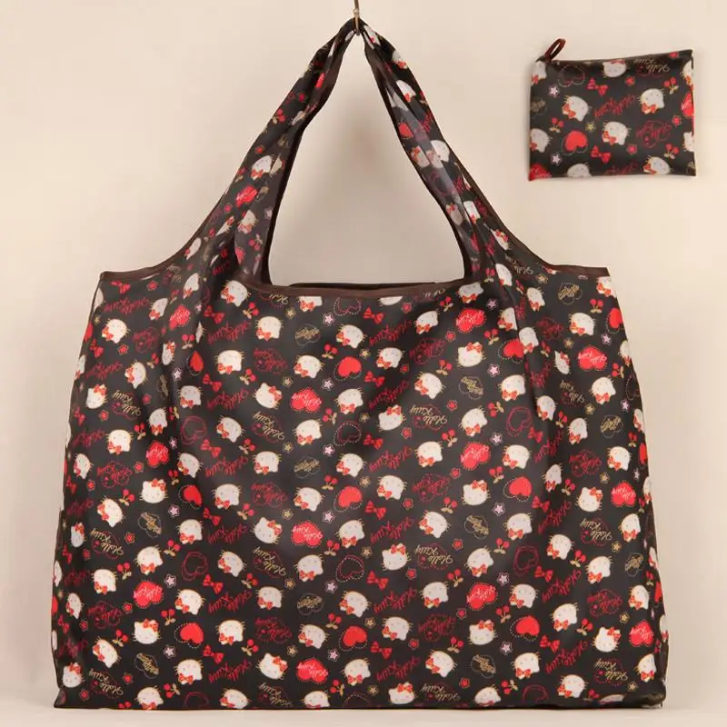 Eco-Friendly Foldable Shopping Bag with Customized Print and Durable Material for Small Quantity Orders