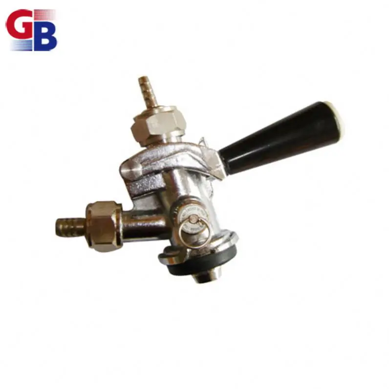 Best price nickel plated D system beer tower connector pull keg coupler with relief valve