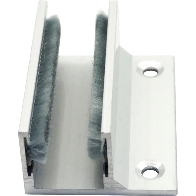 10-12mm Sliding Glass Door Aluminum Sliding Floor Guide, Door Guide Bottom Bracket