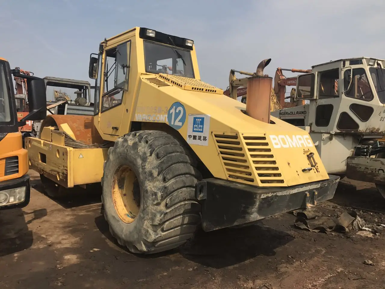 compactor Machinery Used Bomag BW225D-3 Road Roller For Sale Germany Construction