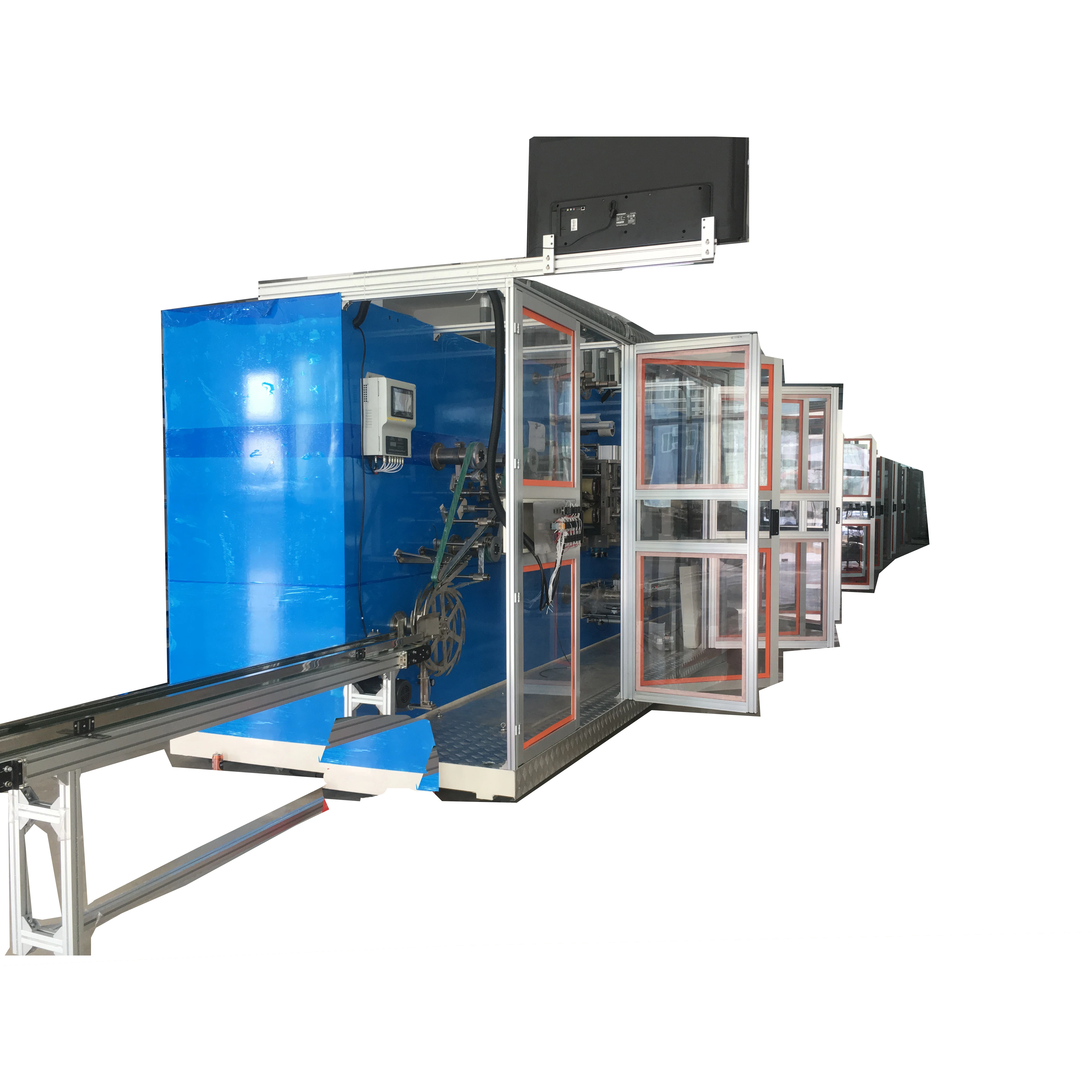 ce iso certification control high speed automatic sanitary napkin paper making folding machine