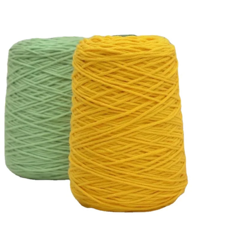 Оптовая продажа 400 г конусная пряжа экологически чистые 8-слойные коврики и ковровые акриловые пряжи для вязания пистолет