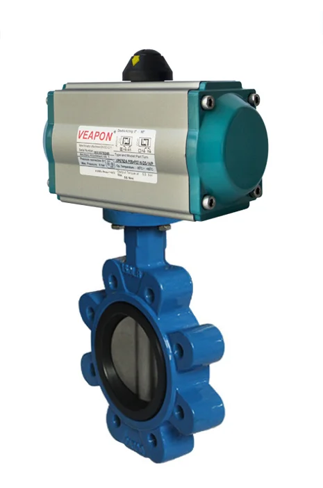 Пневматический клапан-бабочка CF8 CF8M CF3M WCB производство Китай