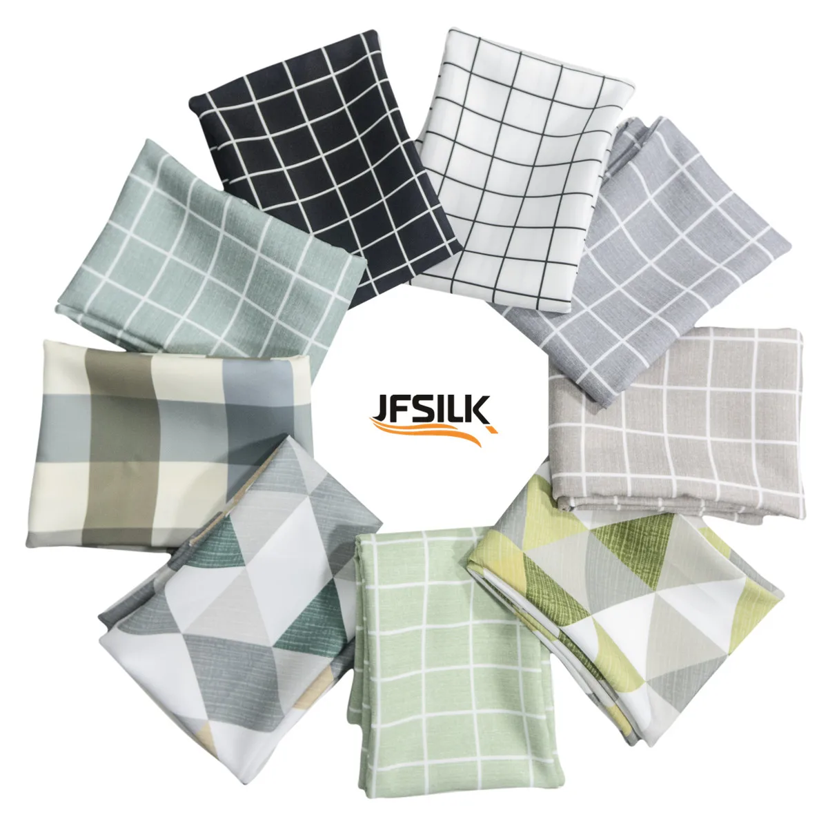 color on table cloth Waterproof round tablecloth with plaid tablecloth  table cloth textile nappe de table ronde