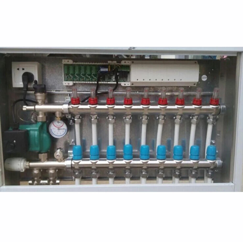 Radiant boiler central heating with hot water