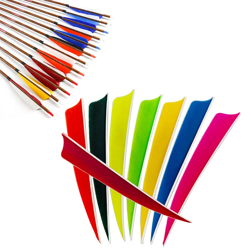 4inch Hunting Arrow Feathers RW Natural Turkey Feathers Shield Archery Fletch Vanes For Bow Arrow Accessories