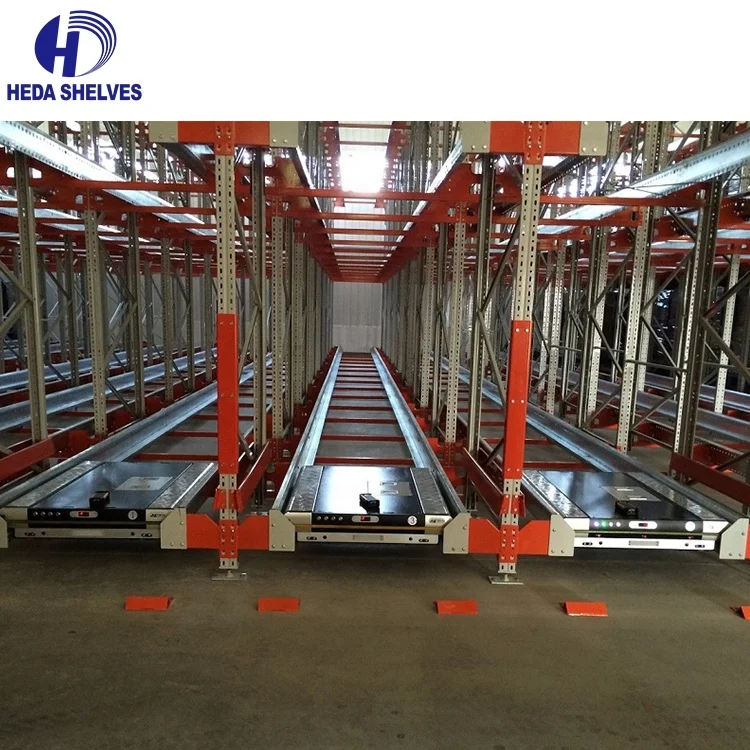 Customized Used High Quality Steel Heavy Duty Automatic Storage System Shuttle Pallet Rack for Warehouse