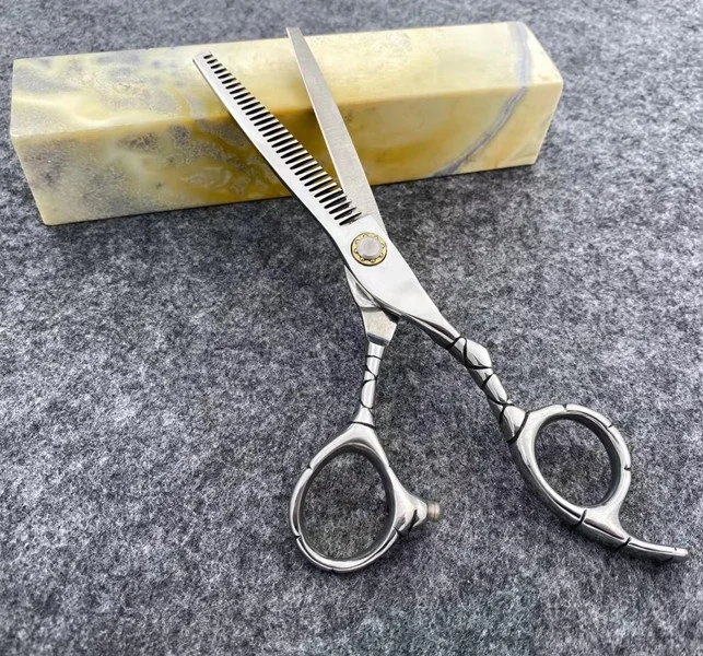 6.0 Inch 32 Tooth Hair Scissors Thinning Scissors Japan Steel For Cutting Hair