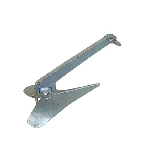 HOT DIPPED GALVANIZED PLOUGH ANCHOR(steel plate welded) 20kg/44LB (plow boat anchor)