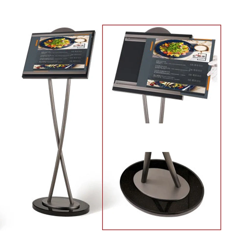 Leasylife Customized Advertising Mall Menu Stand Outdoor Indoor Aluminum Snap Frame Metal Board Stand