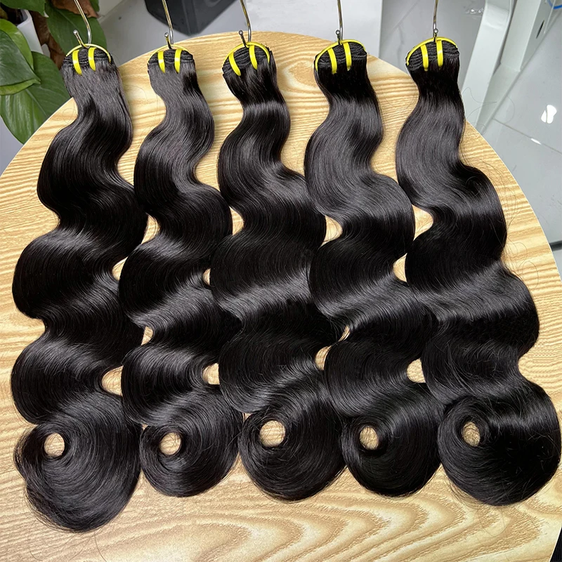 Best Hair Vendors Dropshipping Weft Extensiones 100% Natural Brazilian Human Hair Raw Body Wave Hair