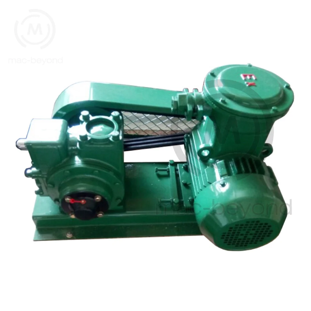 YB100 rotary vane pump with motor V-belt Driven fuel pump with motor gasoline transfer pump