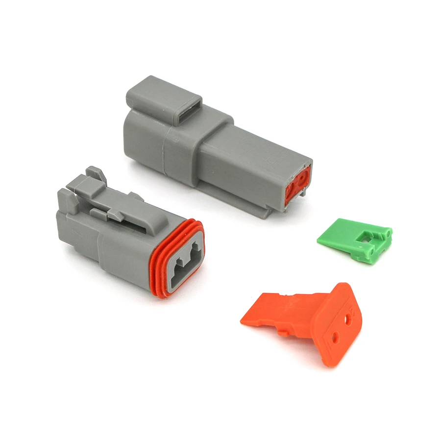 high performance Deutsch DT series 2/3/4/6/8/12P Automotive waterproof connector aseismic terminal plug DT04-2P/DT06-2S