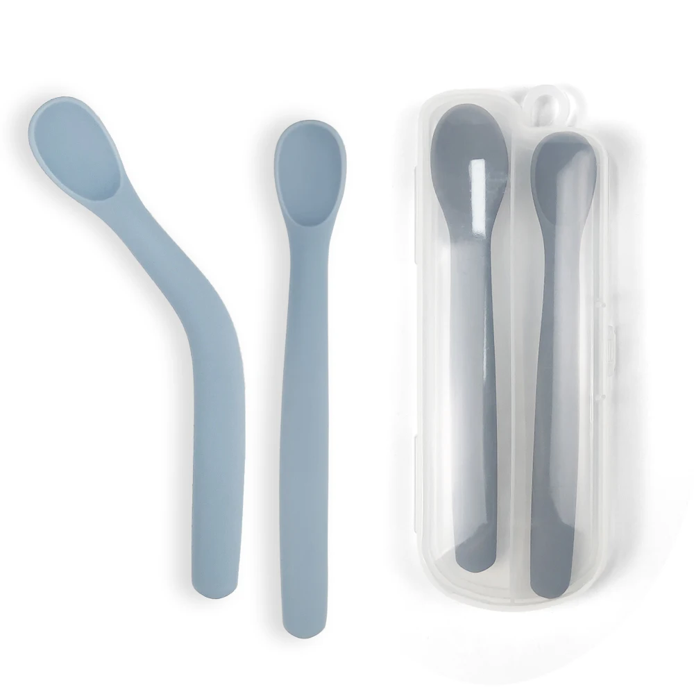 Мягкая силиконовая ложка для детей