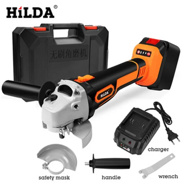 HildaJMJ21V lithium electric angle grinder mini small household hand-held cutting machine polishing machine