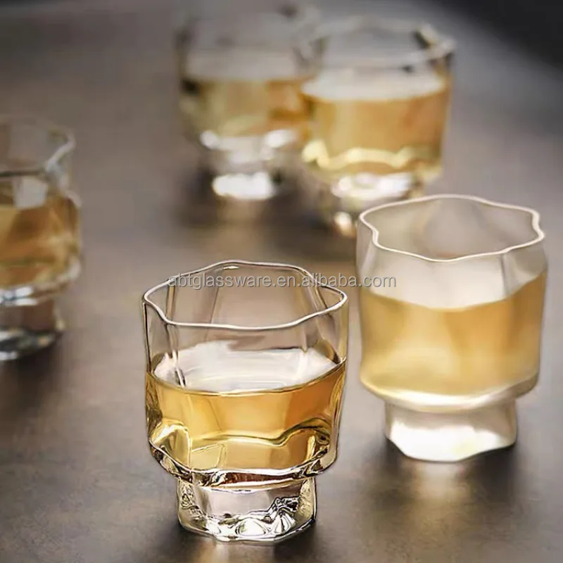 70ml custom logo clear frosted shot glass bullet shot glass souvenir with heavy stem