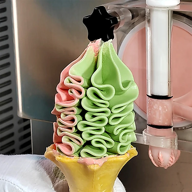 Carplgiani Technology 7 Flavors Floor Commercial Soft Serve yogurt Ice Cream Making Machine with CE ETL