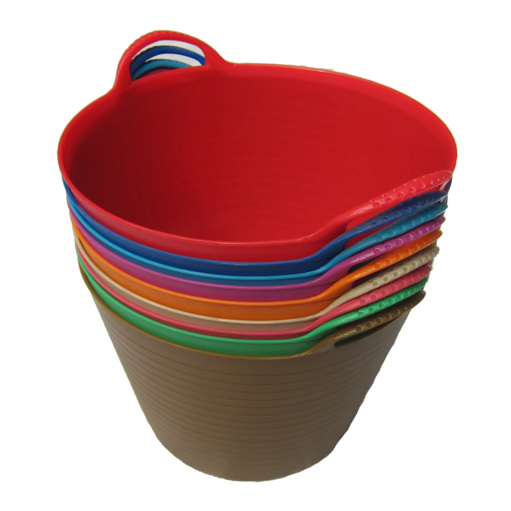 Factory direct Flexible Plastic PE buckets basket