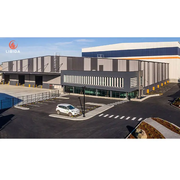 Modern Prefab Steel Structure Building Prefabricated Warehouse/Workshop/Aircraft Hangar/Office Construction Material