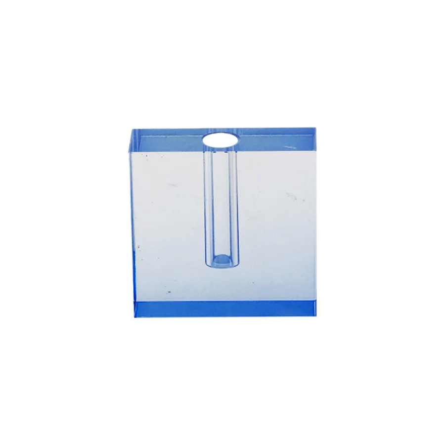 Mini Square Morden K9 Clear Crystal Vase Frosted Lalique Pink Crystal Vase For Home Wedding Table Decor