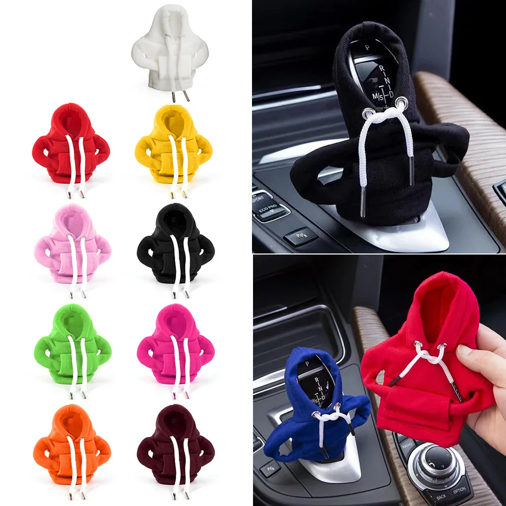 Universal Change Lever Sweatshirt Gear shift Cover Hoodie Gear Knob Sweater Car gear stick hoodie Car Accessories