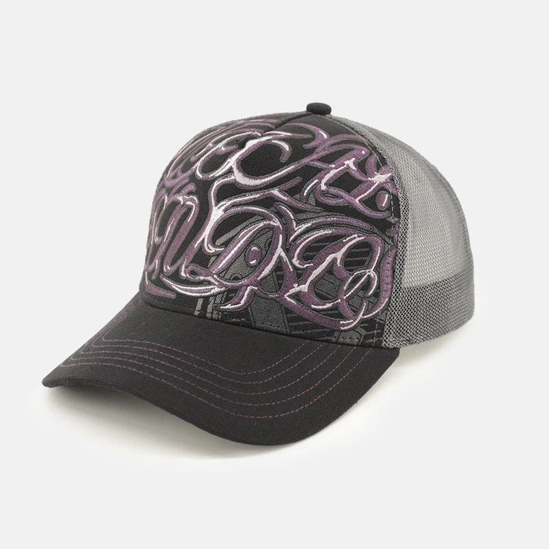 Высококачественная сетчатая Кепка-тракер кепки с вышитым логотипом индивидуальная печать 5